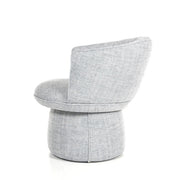 Deberenn Bussola, moderne design fauteuil met lichtgrijze stof, ideaal voor kantoor of thuiswerkplek 