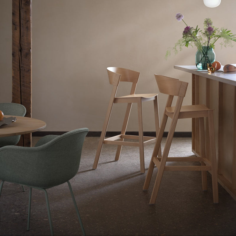 Cover Barkrukken Oak en Fiber stoelen in Dusty Green