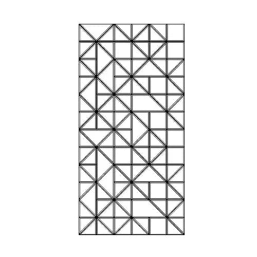 Akoestisch muurpaneel PET-vilt dubbel V-paneel 8 patronen / 48 kleuren