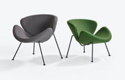 Design fauteuils Artifort Orange Slice in grijs en groen, moderne kantoormeubels