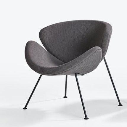 Artifort Orange Slice design fauteuil met zwarte poten, moderne kantoormeubelstoel