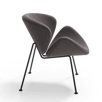 Design fauteuil Artifort Orange Slice F437 met zwarte poten, modern kantoormeubilair