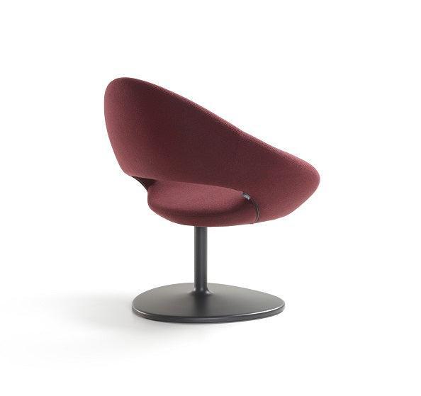 Moderne Artifort Shark lounge fauteuil bordeauxrood, draaibaar, kantoormeubilair
