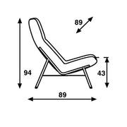afmetingen Artifort Soft Facet fauteuil, modern kantoormeubilair.
