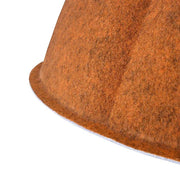 Detail van een oranje vilten akoestisch paneel voor kantoor, design kantoormeubilair