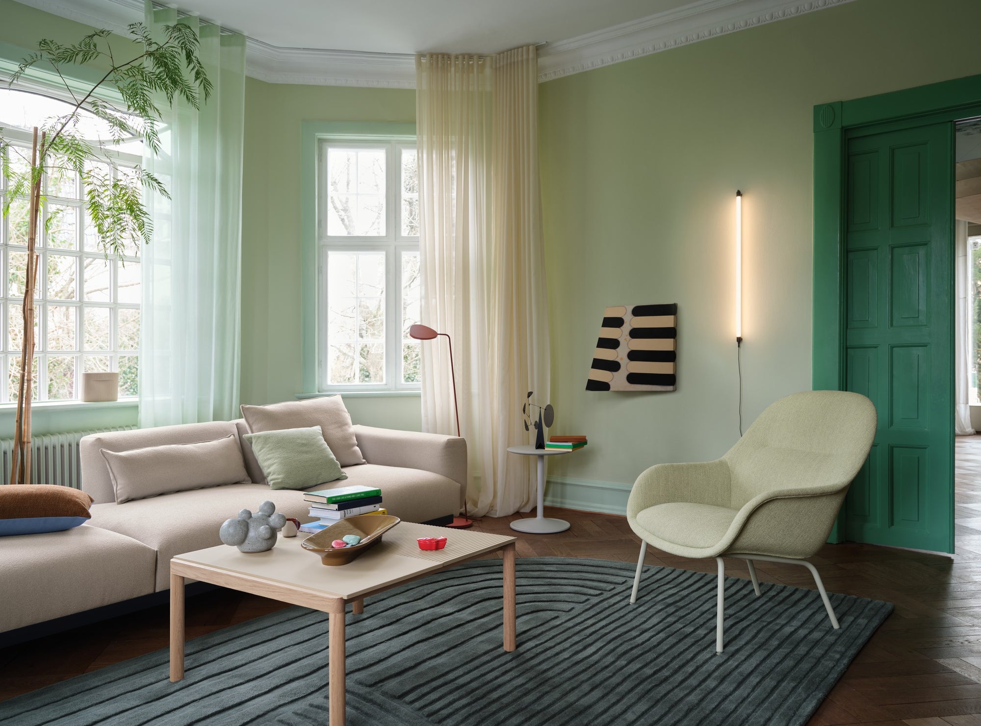 fiber lounge armchair ecriture 910 grey in-situ 3-seater acca 121 relevo dark-green muuto - KANTOORMEUBELS.ONLINE