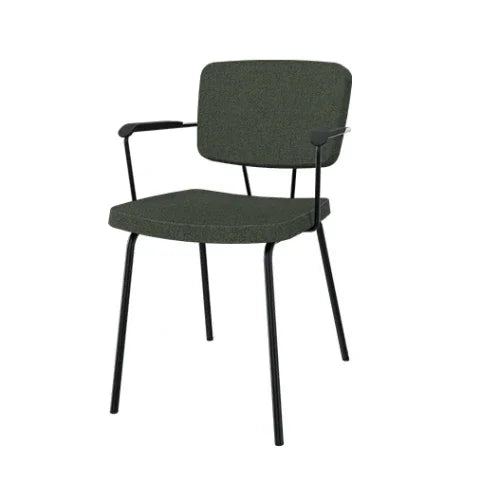 Forza 4-poots stoel, gestoffeerd, met armleggers