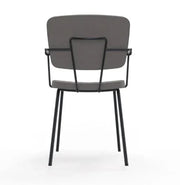 Design vergaderstoel Forza met armleggers, achterzijde