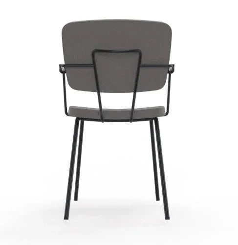 Design vergaderstoel Forza met armleggers, achterzijde