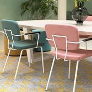 Forza stoel met armleggers, met gestoffeerde rug en zitting