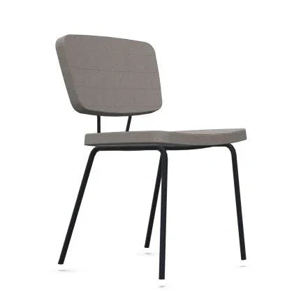 Forza stoel zonder armleggers, met zwart 4-poots frame