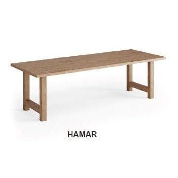 Massief eikenhouten tafel Oak - diverse uitvoeringen