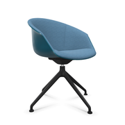 Shuffle stoel blauw / draaibaar / Interstuhl - KANTOORMEUBELS.ONLINE