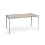 Rechthoekige kantinetafel met vier metalen poten, modern design kantoormeubel