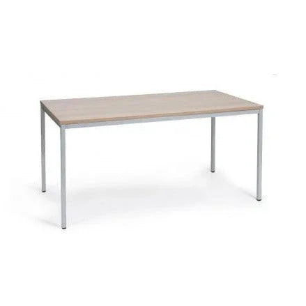 Rechthoekige kantinetafel met vier metalen poten, modern design kantoormeubel