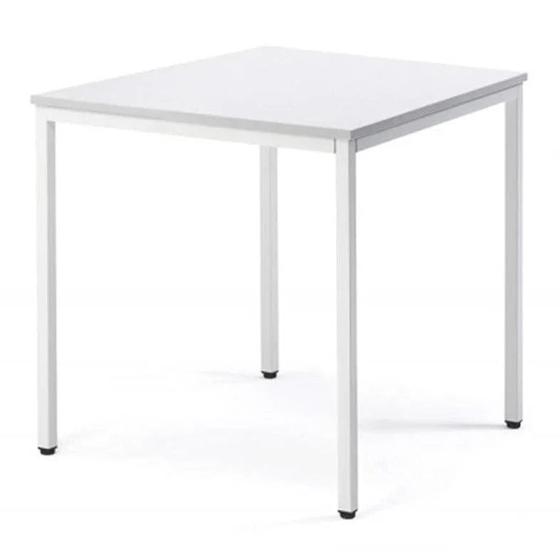 Witte kantinetafel met vier poten, design kantoormeubilair bij KANTOORMEUBELS.ONLINE