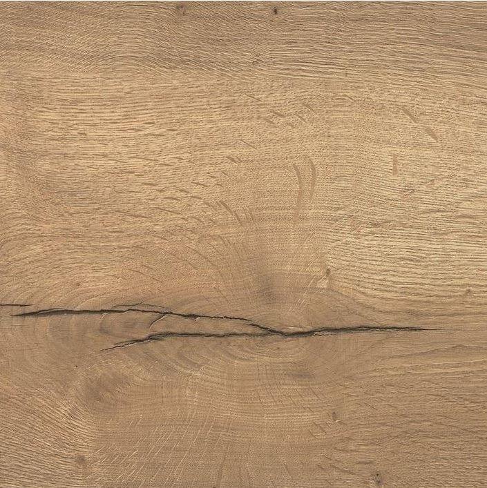 Eikenhouten tafelblad met natuurlijke houtnerf, geschikt voor design kantoormeubilair.