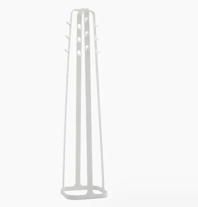 Moderne witte staande kapstok Dodici voor kantoor of thuiswerkplek, design kantoormeubilair
