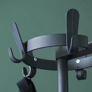 Zwarte metalen kapstok Krok G staand model voor kantoor, design kantoormeubilair