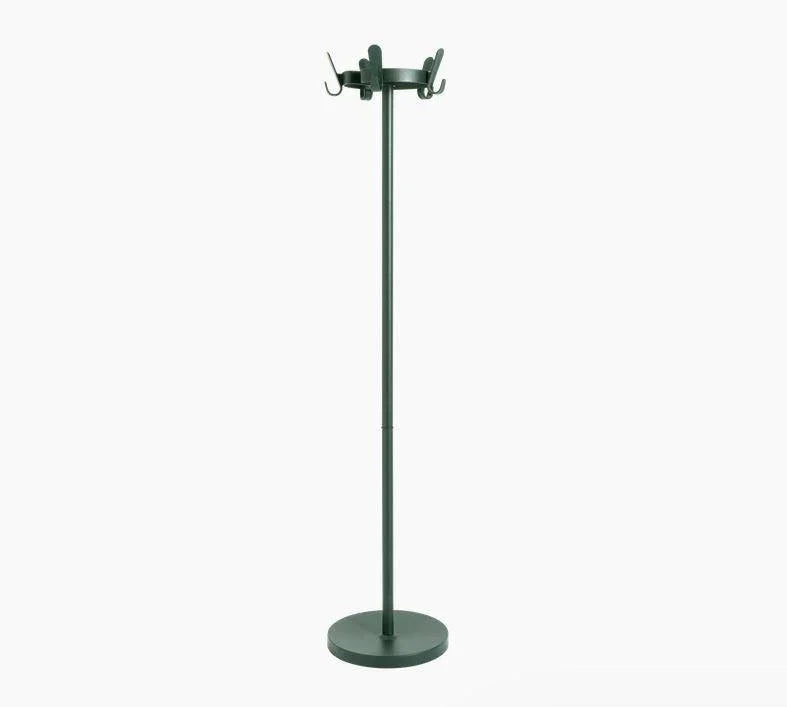 Stalen kapstok staand model in donkergroen, modern design, kantoormeubilair