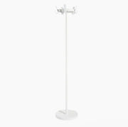Witte staande kapstok met ronde voet, design kantoormeubilair voor kantoor of thuis