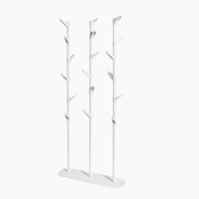 Witte design kapstok staand model, strak en modern voor kantoorinrichting, Kantoormeubels.online
