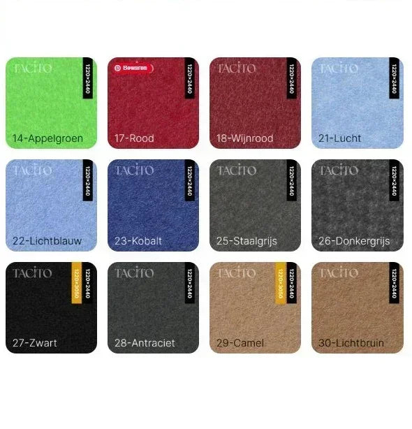 Kleurenkaart 2 Tacito