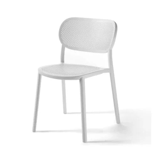 Witte kunststof designstoel Gaber Hailey zonder armleggers, moderne kantoormeubels
