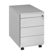 Verrijdbaar ladeblok met 3 lades en pennenlade, modern design, kantoormeubilair