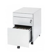 Wit ladeblok design, verrijdbaar met hangmappenlade en pennenlade, kantooropslag