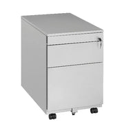 Ladeblok design verrijdbaar met slot, metalen kantoormeubel met pennen- en hangmappenlade