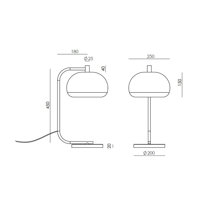 Tafellamp cloud afmetingen
