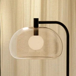 Tafellamp Cloud helder glas zwart frame