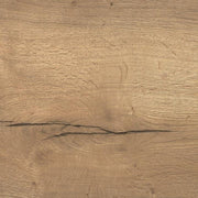 Eikenhout bureaublad met natuurlijke houtnerf en barst, kantoormeubilair design