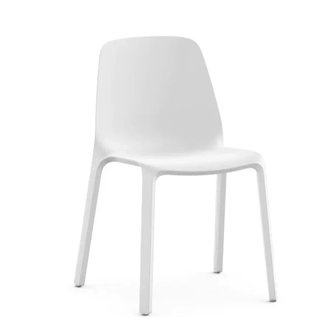 Witte multifunctionele design stoel Interstuhl Mono, modern kantoormeubilair zonder armleuningen