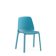 Blauwe kunststof design stoel Interstuhl Mono voor kantoor of thuiswerkplek