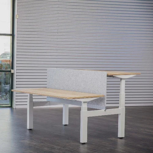 Bureauscherm duo werkplek Akopanel kleur 18 recht