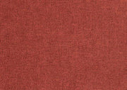 Close-up van roodbruin gestoffeerde meubelstof, geschikt voor design kantoormeubilair.