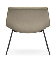 Design bureaustoel met stoffen bekleding en metalen poten, modern kantoormeubilair