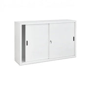 Witte schuifdeurkast 160cm breed, kantoormeubilair voor kantoor of thuiswerkplek