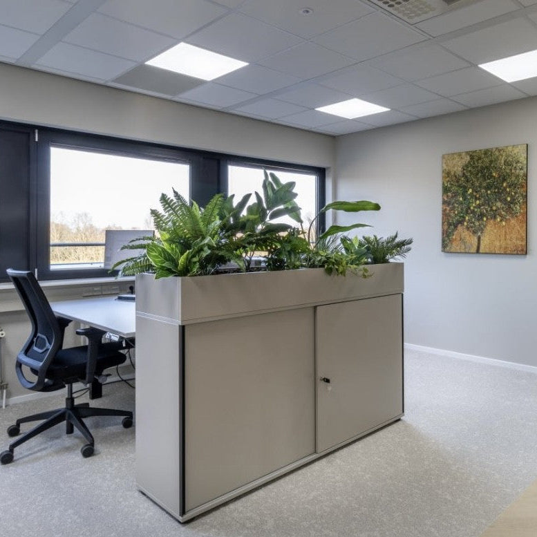 Schuifdeurkast met plantenbak op maat (B160 tot 180cm) / Wini