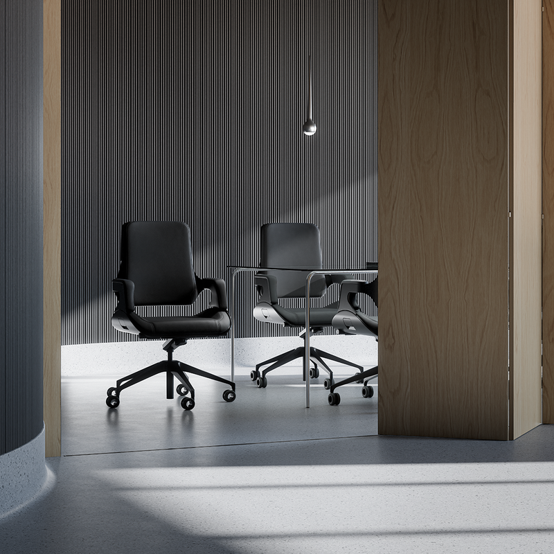 Bureaustoel Interstuhl Silver 262S lage rug