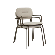 Gestoffeerde stapelbare bureaustoelen met metalen frame, modern design kantoormeubilair