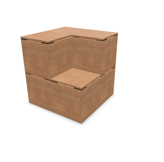 Tribune WINEA ELEMENTS  – Compleet recht model Diepte 80cm
