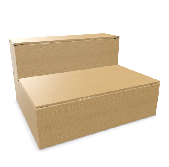 Tribune WINEA ELEMENTS  – Compleet recht model Diepte 120cm