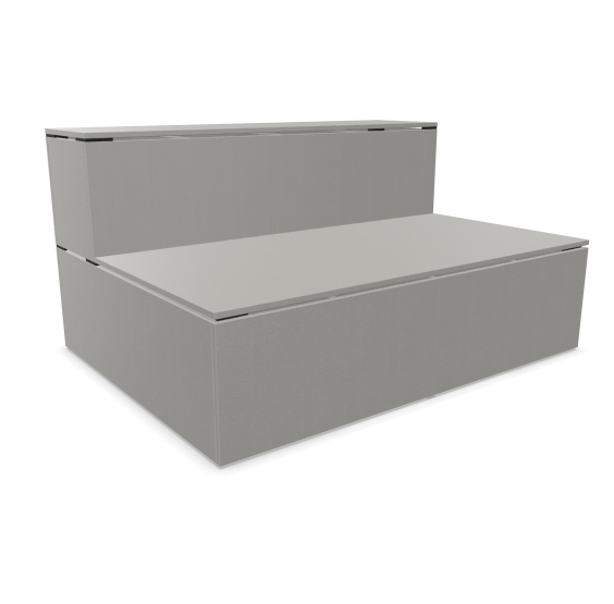 Tribune WINEA ELEMENTS  – Compleet recht model Diepte 120cm
