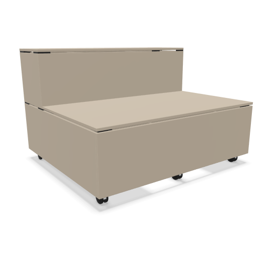 Tribune WINEA ELEMENTS  – Compleet recht model Diepte 120cm