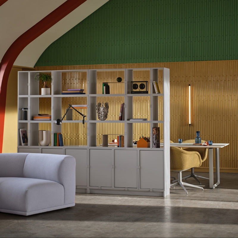 stacked office 2 grey connect acca 731 dedicate fiber soft swivel hearth 8 grey 70-70 grey fine wall ceiling 90cm muuto - KANTOORMEUBELS.ONLINE