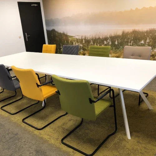 Stoel Alfa sledemodel met hoge rug - KANTOORMEUBELS.ONLINE