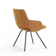Design bureaustoel Artifort Jima met stoffen bekleding en zwarte metalen poten
